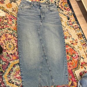 Cotton On Light Blue Denim Skirt